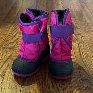 Kamik Pink and Purple Kids' Winter Boots, toddler size 6